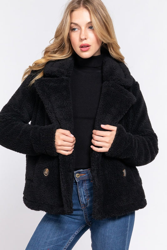 Faux Fur Sherpa Jacket